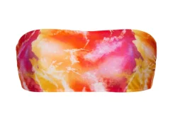 Top Tiedye-Red Bandeau-Reto