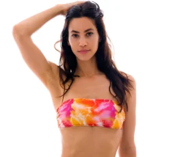Top Tiedye-Red Bandeau-Reto